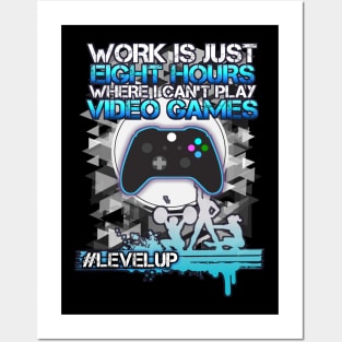 Funny Gamer Motivation Posters and Art